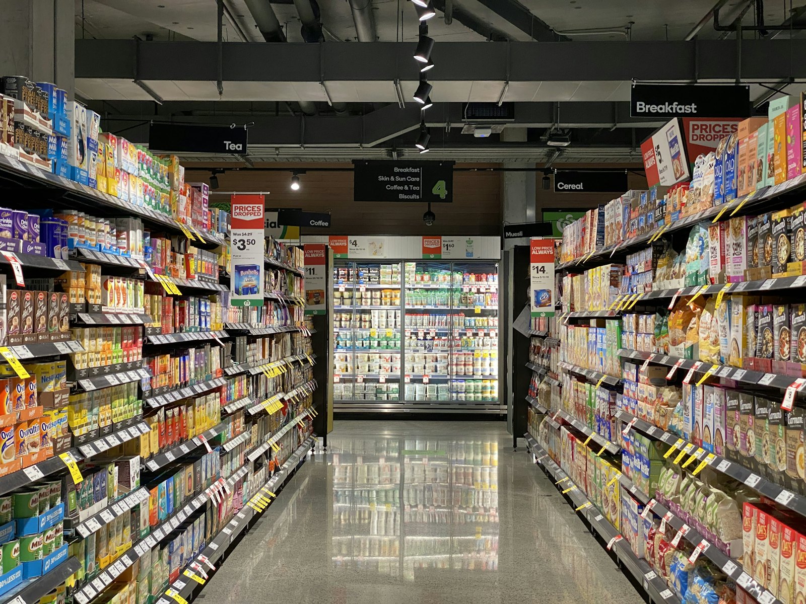 FMCG retail aisle